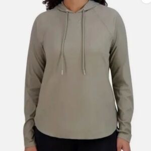 NWT SAGE Collective Women's Olive Green Hoodie Top